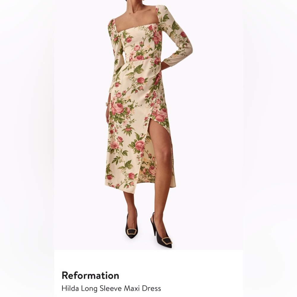 Reformation Hilda Long Sleeve Maxi Dress